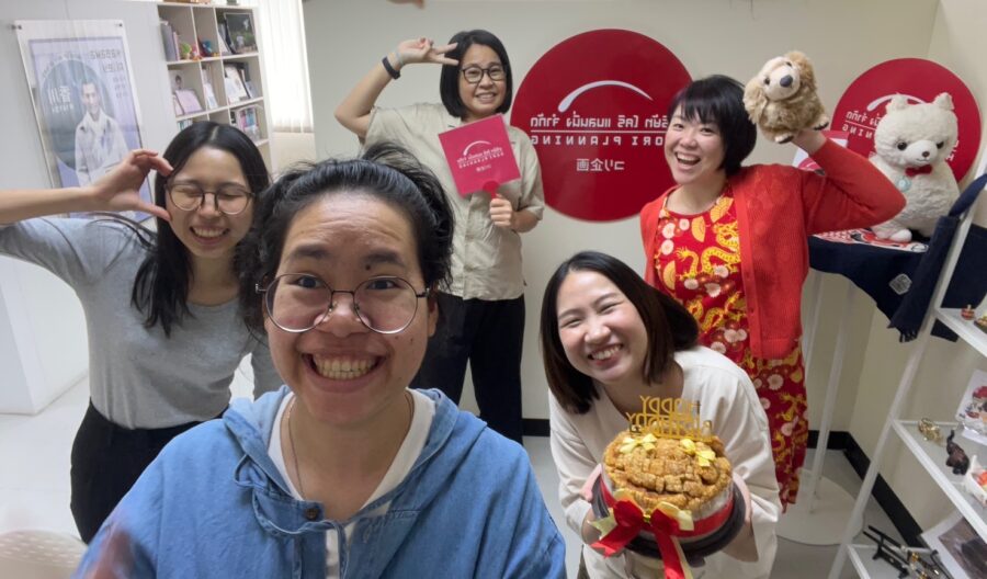 ポークなお誕生日ケーキ